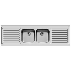 Double bowl double drainer sink mvi