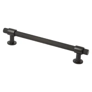 System Knurled Black Bar Handle