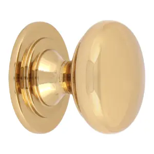 System Polished Brass Knob